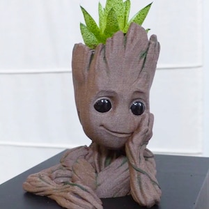 Baby Groot Planter Pot 3D Print, Baby Groot STL File, Planter 3D Printer File, File for 3D Printers, STL, 3D model, Instant Download