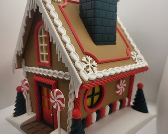 Holiday Gingerbread House Display 3D Print | Assembled or a Kit to do with the Family!