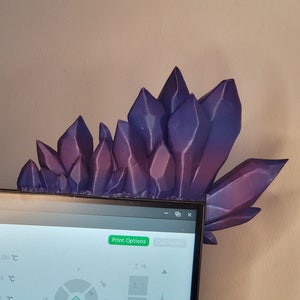 Crystal Corner Monitor Accent 3D Print