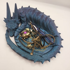 Dragon Guardian Jewelry/Trinket Tray 3D Print afbeelding 2
