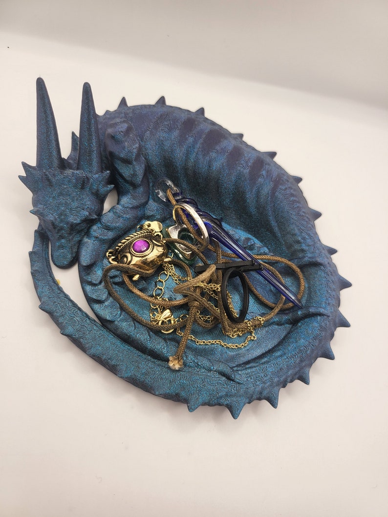 Dragon Guardian Jewelry/Trinket Tray 3D Print afbeelding 2