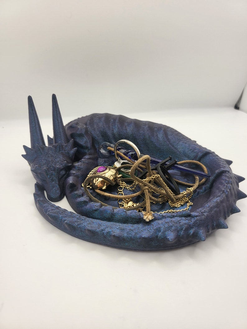 Dragon Guardian Jewelry/Trinket Tray 3D Print afbeelding 1