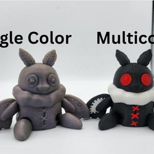 Plushie-Style Articulated Mothman 3D Print