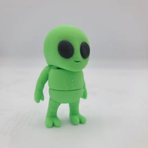 Tiny Articulated Alien Flexi 3D Print