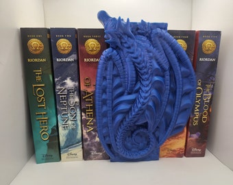 Dragon Book Nook Bookshelf Decoration and Secret Container (3D Print)
