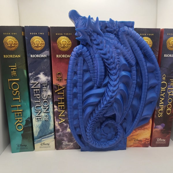 Dragon Book Nook Bookshelf Decoration and Secret Container (3D Print)