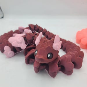 Valentine Cupid Heart Snake Articulated 3D Print