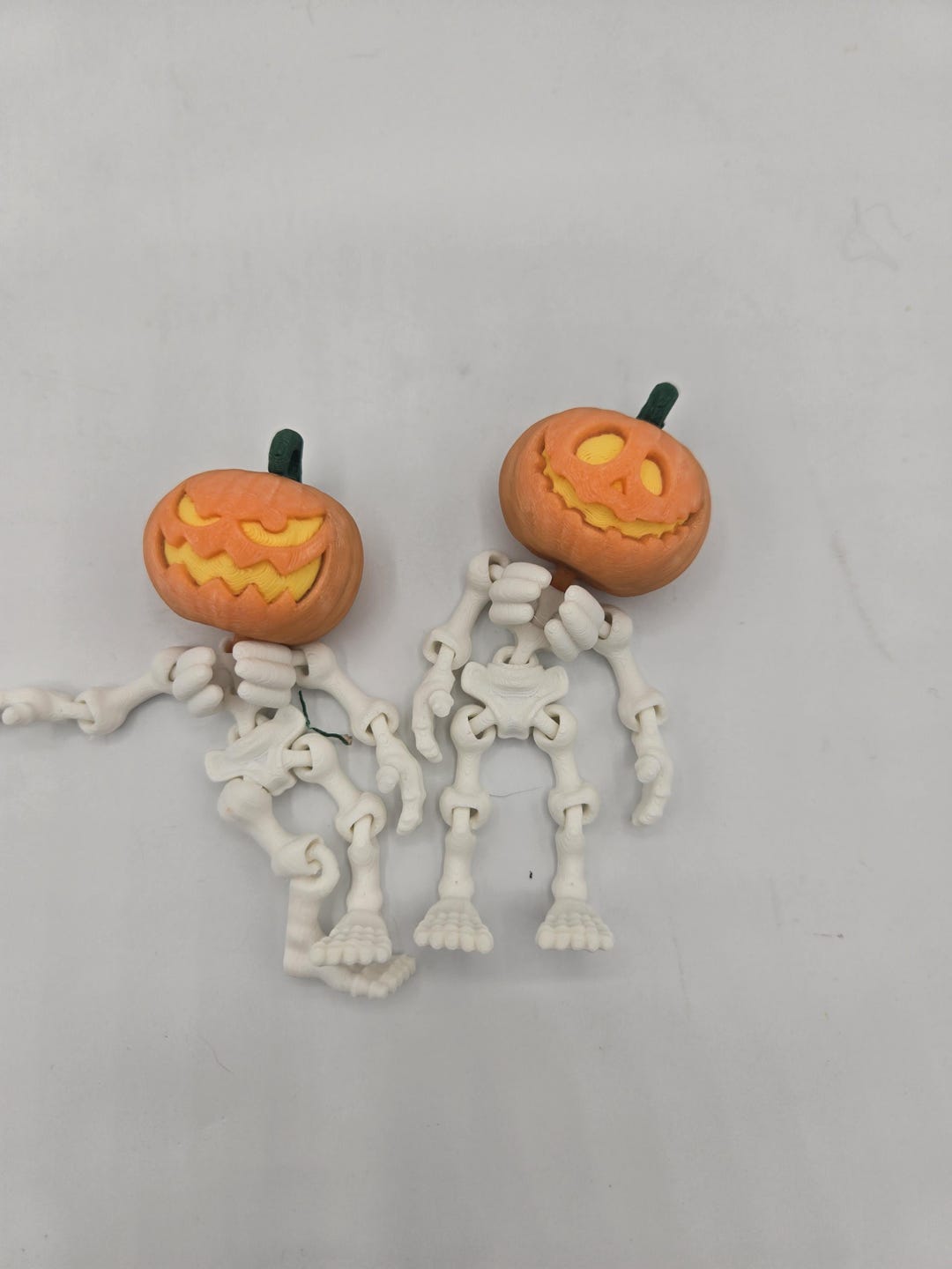Spooky Skeleton Flexi Keychain Or Magnet 3d Print Etsy