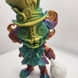 Mad Hatter with Teapot/Teacup Accessories Articulated 3D Print