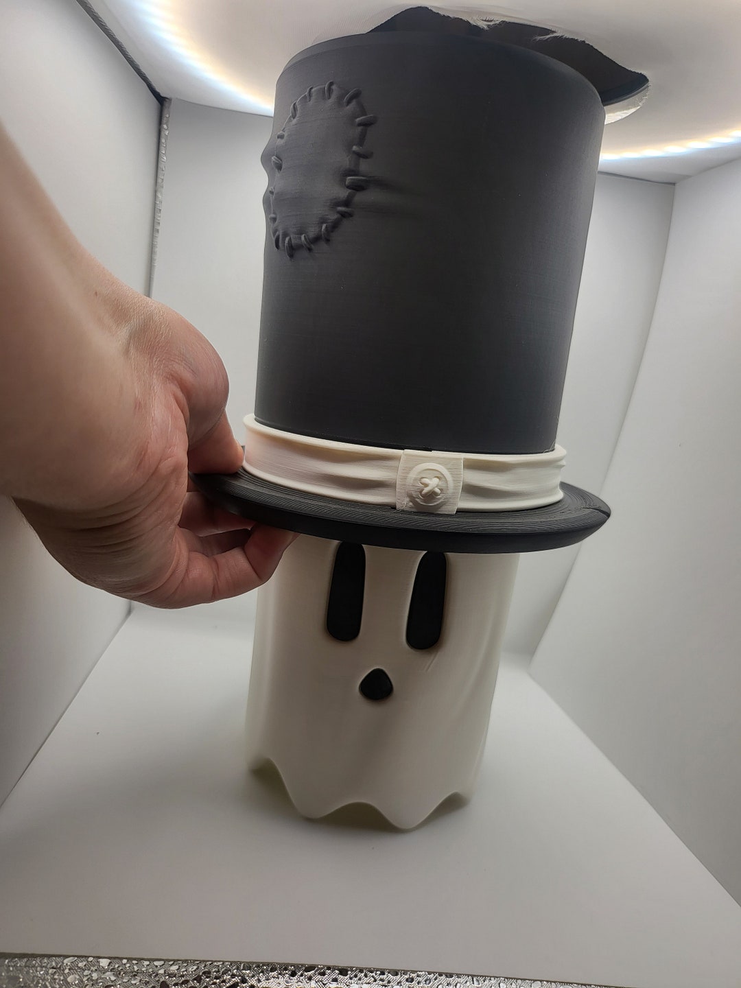 Peek-a-boo Ghost Top Hat Bowl 3D Print - Etsy