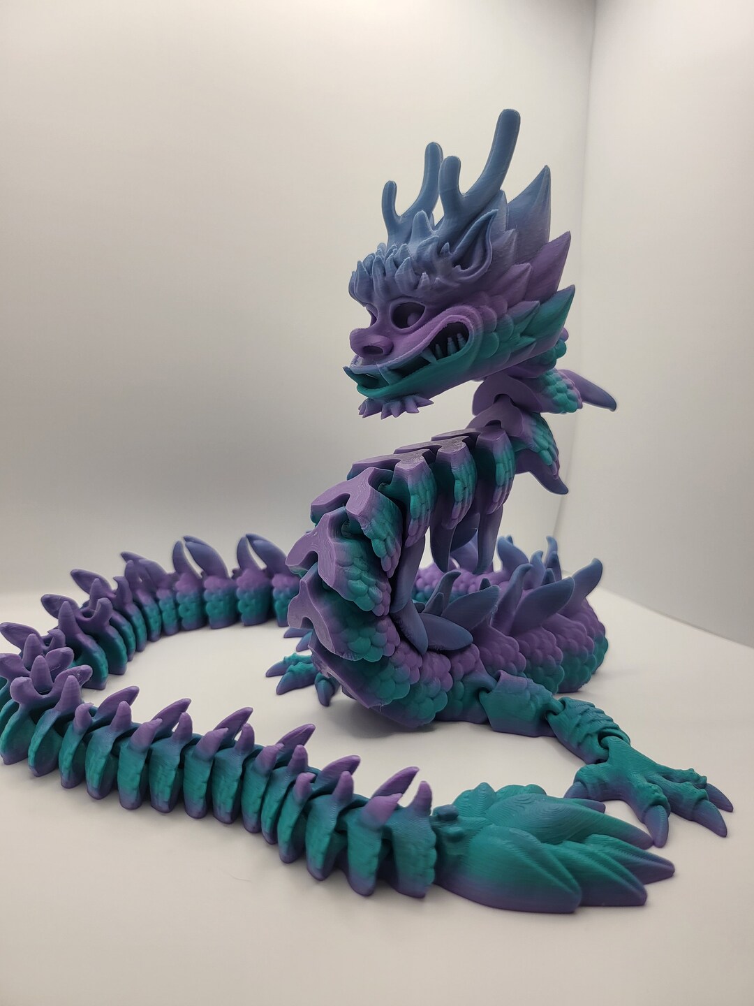 Imperial Dragon Flexi Poseable 3D Print - Etsy