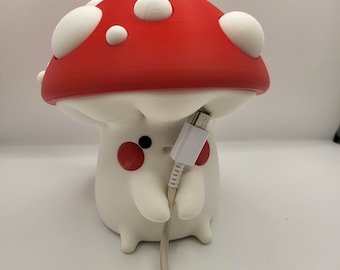 Cute Mushroom Cord Holder and Small Item Storage (3D Print)