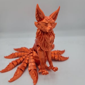 Articulated 9-Tailed Japanese Fox Spirit Kitsune | Flexi 3D Print