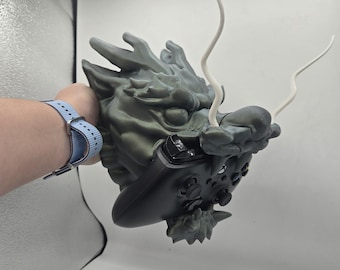 Dragon Wall Hanging (with Command Strips) or Tabletop Controller Holder 3D Print