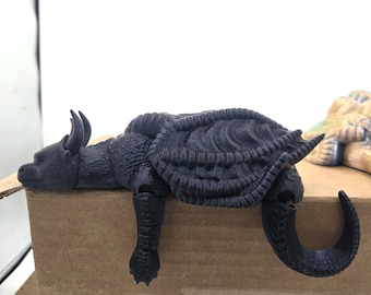 Sleepy Dragon Shelf Buddy Fantasy Home Decor 3D Print