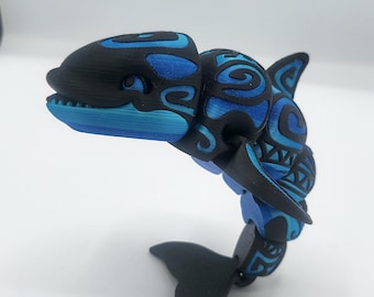 Tattooed Orca Articulated 3D Print