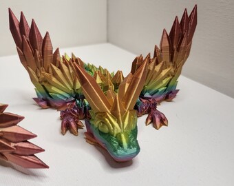 Crystalwing Dragon Tadlings (Keychain Optional) 3D Print