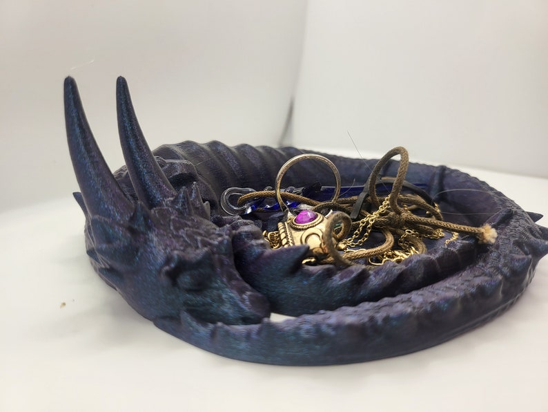 Dragon Guardian Jewelry/Trinket Tray 3D Print afbeelding 3