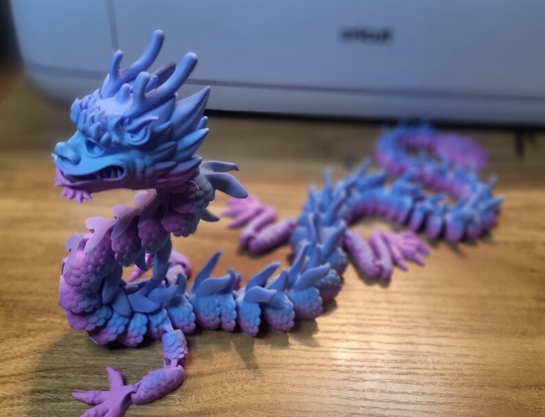 Imperial Dragon Flexi Poseable 3D Print - Etsy