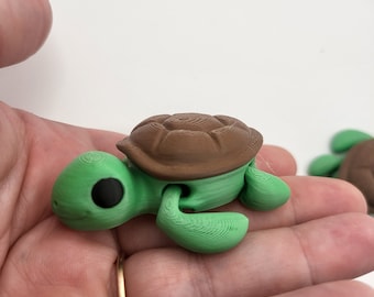 Tiny Sea Turtle Articulated 3D Print