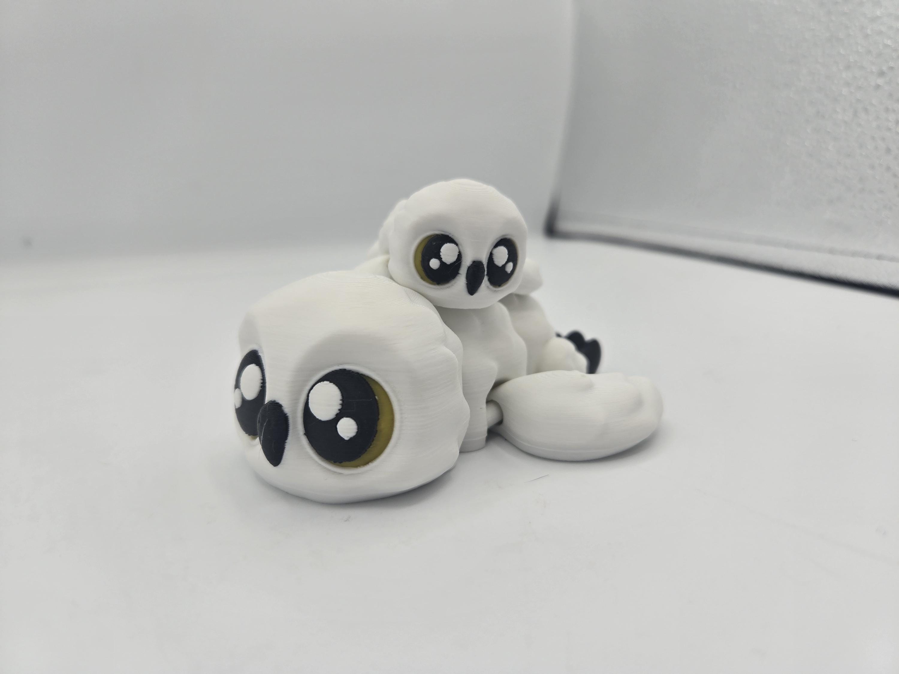 Snowy Owl (Two Sizes Available) Articulated 3D Print