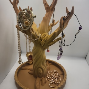 Fantasy Jewelry Tree with Small Dragon | 3D Print