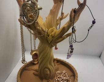 Fantasy Jewelry Tree with Small Dragon | 3D Print