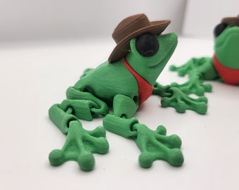 Cowboy Frogs With Hat and Bandana (70%) | 3D Print - Etsy