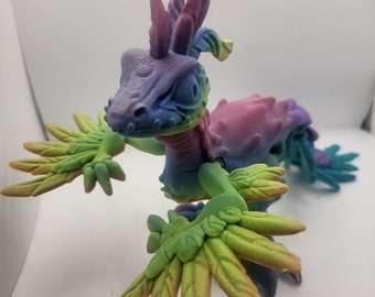 Feathered Raptor Flexi Articulated Bird 3D Print