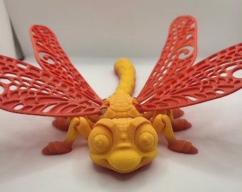 Dragonfly Articulated 3D Print
