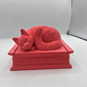 Curled Ca Book Shaped Trinket Box 3D Print