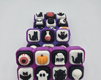 Random Halloween Combination Mechanical Key Clickers Fidget 3D Print