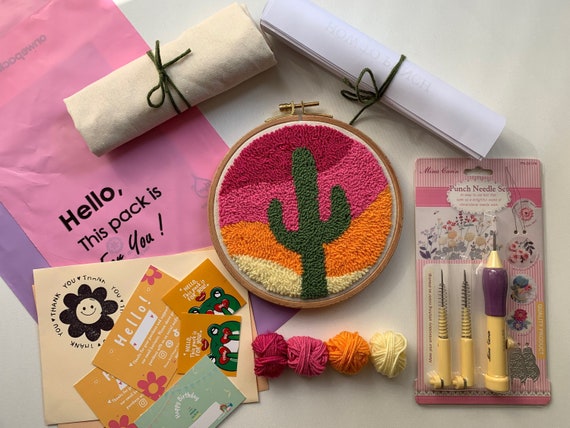 Begin to Punch Needle Kit Mother's Day Themed Gift Guide, Embroidery Kit,  Beginner Punch Needle 