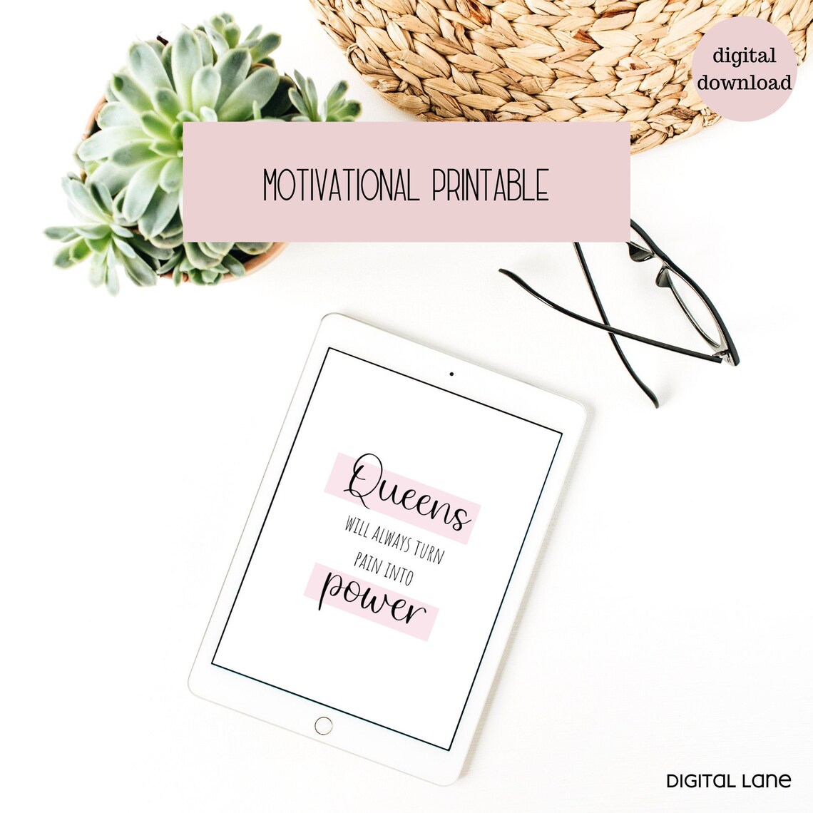 Motivational Printable Girly Quote Print Printable For Your | Etsy