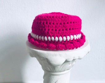 pink knitted hat kids