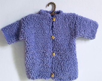 purple knitted kids jacket