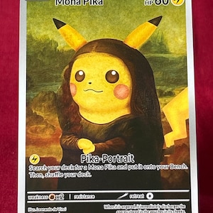 Mona Lisa Pikachu - Etsy Denmark