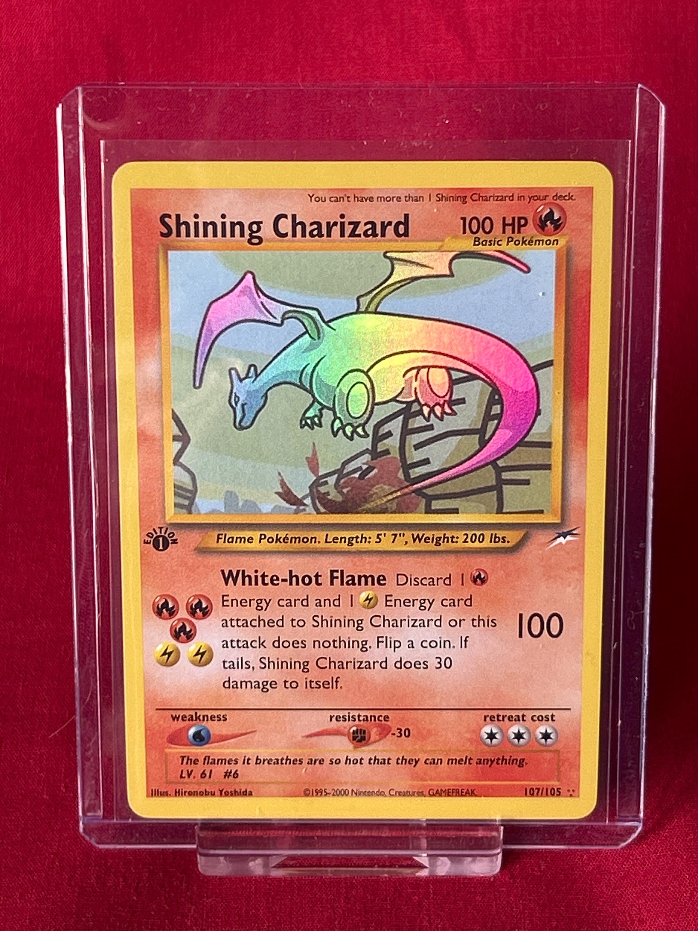 Pokemon 英語版 Shining Charizard 1st Editio 2002 Pokemon Shining Charizard 1st Edition 107/105 Neo Destiny