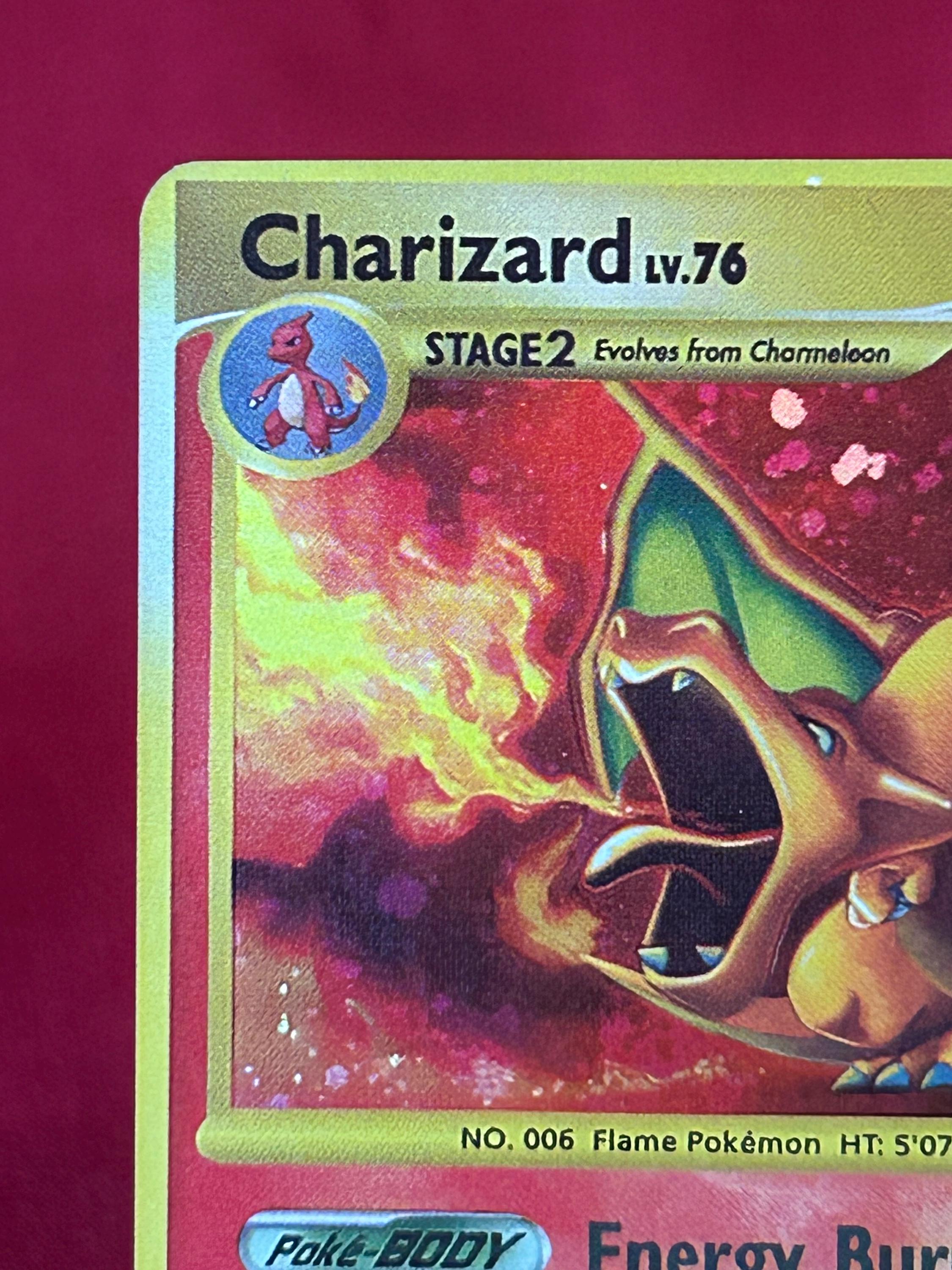 charizard pokemon card lv 76 092/092 LV.76 Stormfront 2008 Holo EX 1237- TCG Japa It is a regular holo card and not a reverse holo card Vintage Charizard Pokemon card for