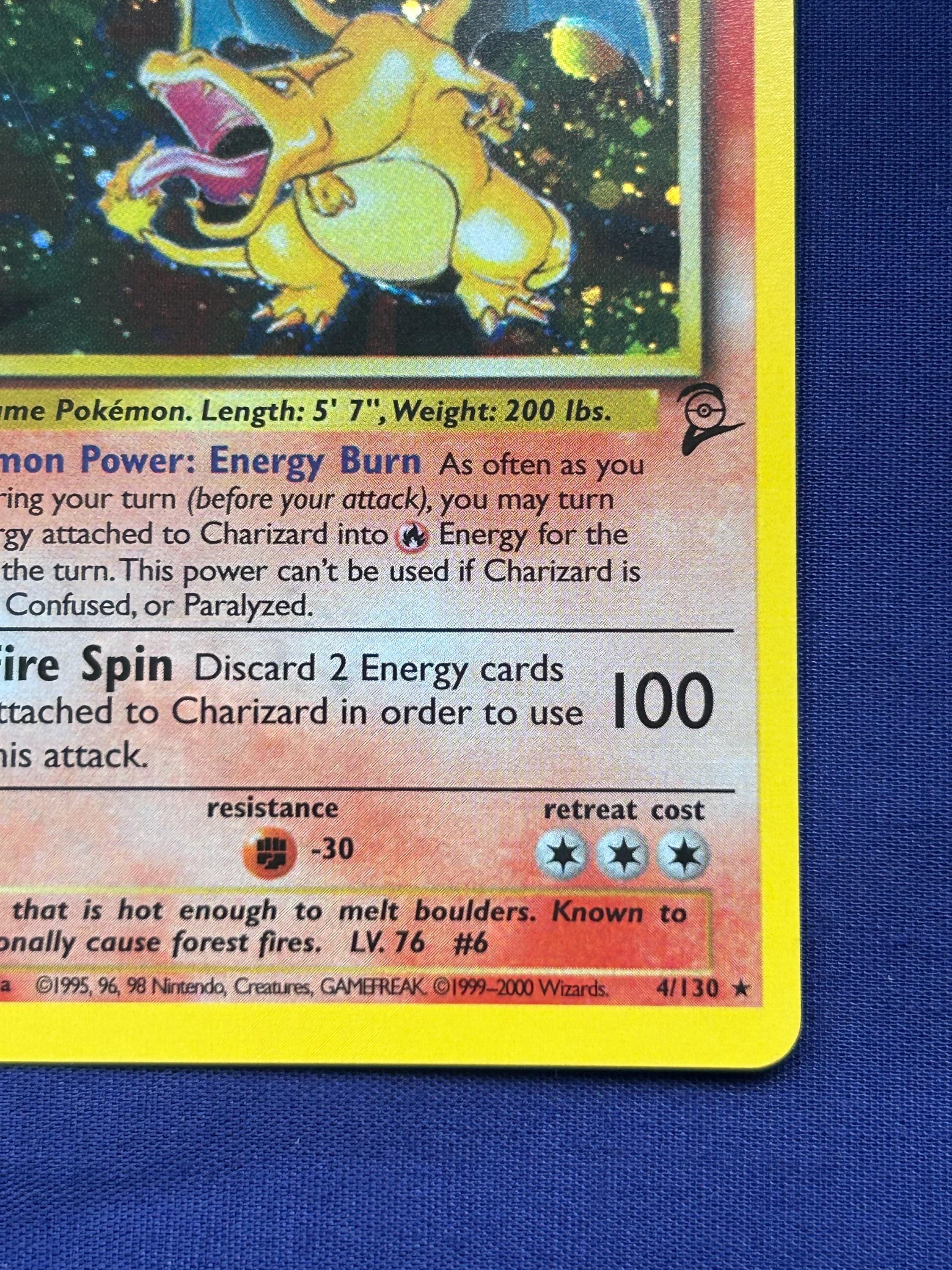 Holo Charizard 4/130 Pokemon Card Base Set 2 Holographic Card Proxy Card  Immaculate Mint Quality - Etsy