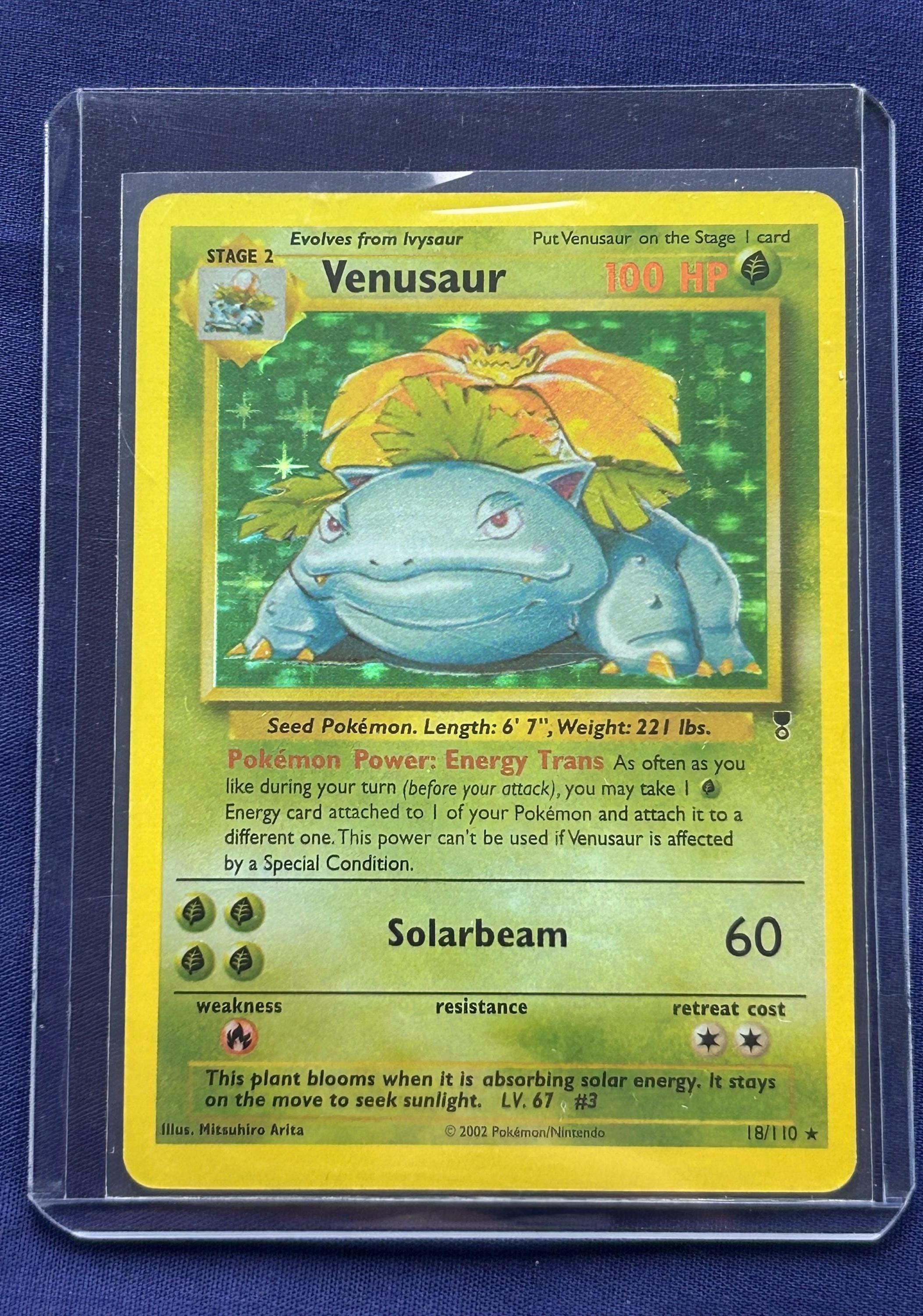 2002 venusaur pokemon card PSA 9 Expedition Pack The Pokcave This power cant be used if Venusaur is Asleep Star Holo Venusaur Legendary Set