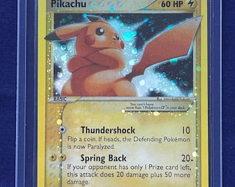 ピカチュウ かじる　ポケモンカード Pikachu ホログラフィック ホロイラストレーター ピカチュウ 日本のポケモンカード ホロ