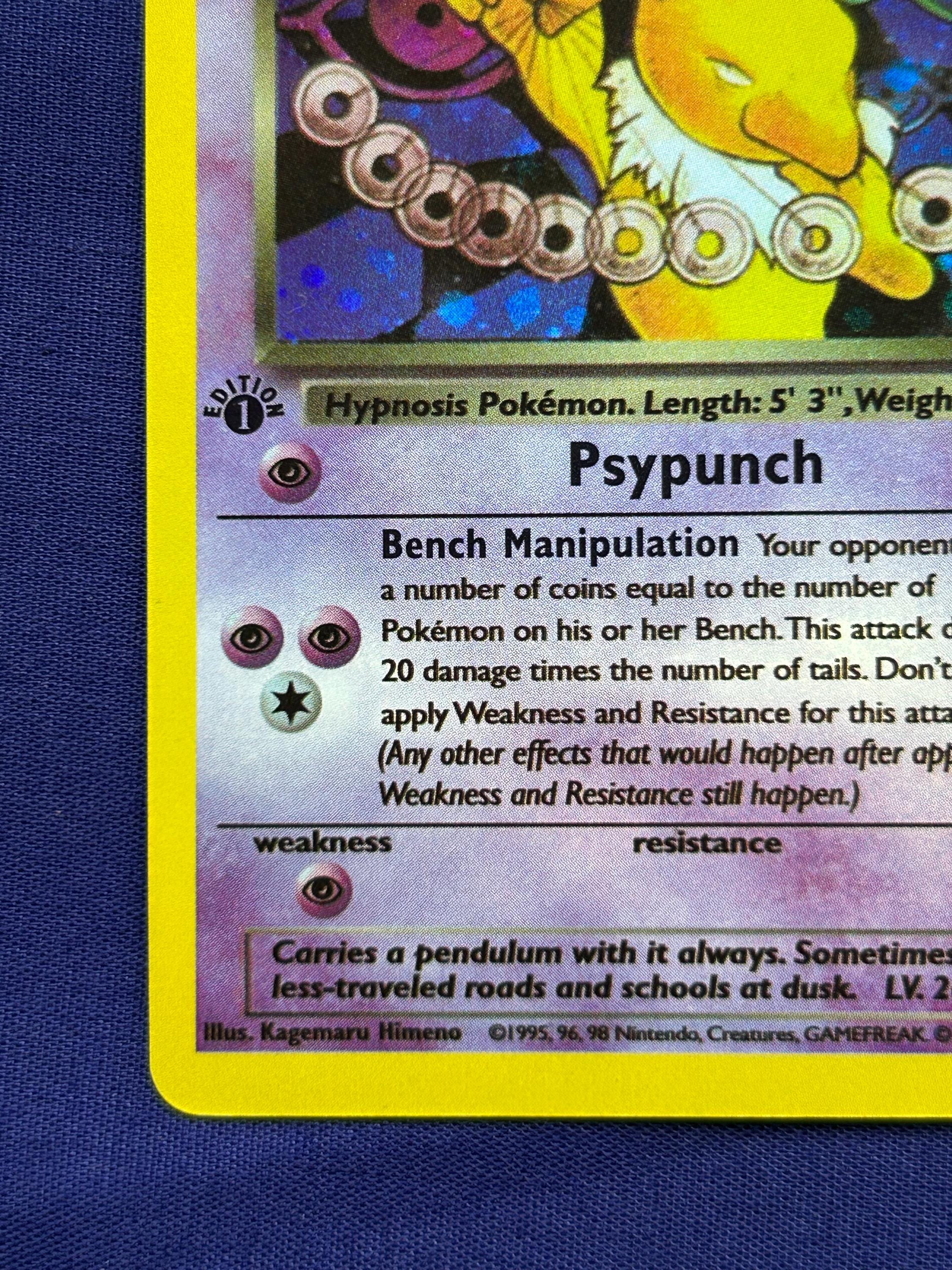 Holo 1st Edition Dark Hypno Pokemon Card Team Rocket Set