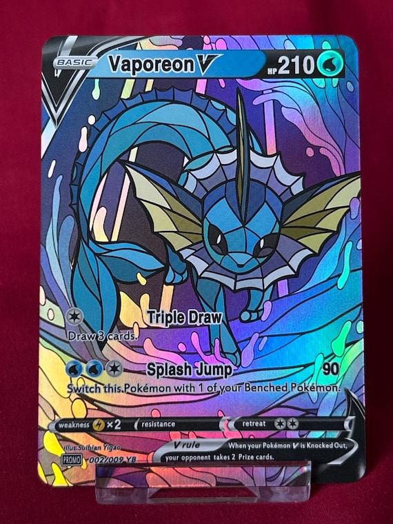 vaporeon holographic card Pokemon Card - Hidden Fates 18/68