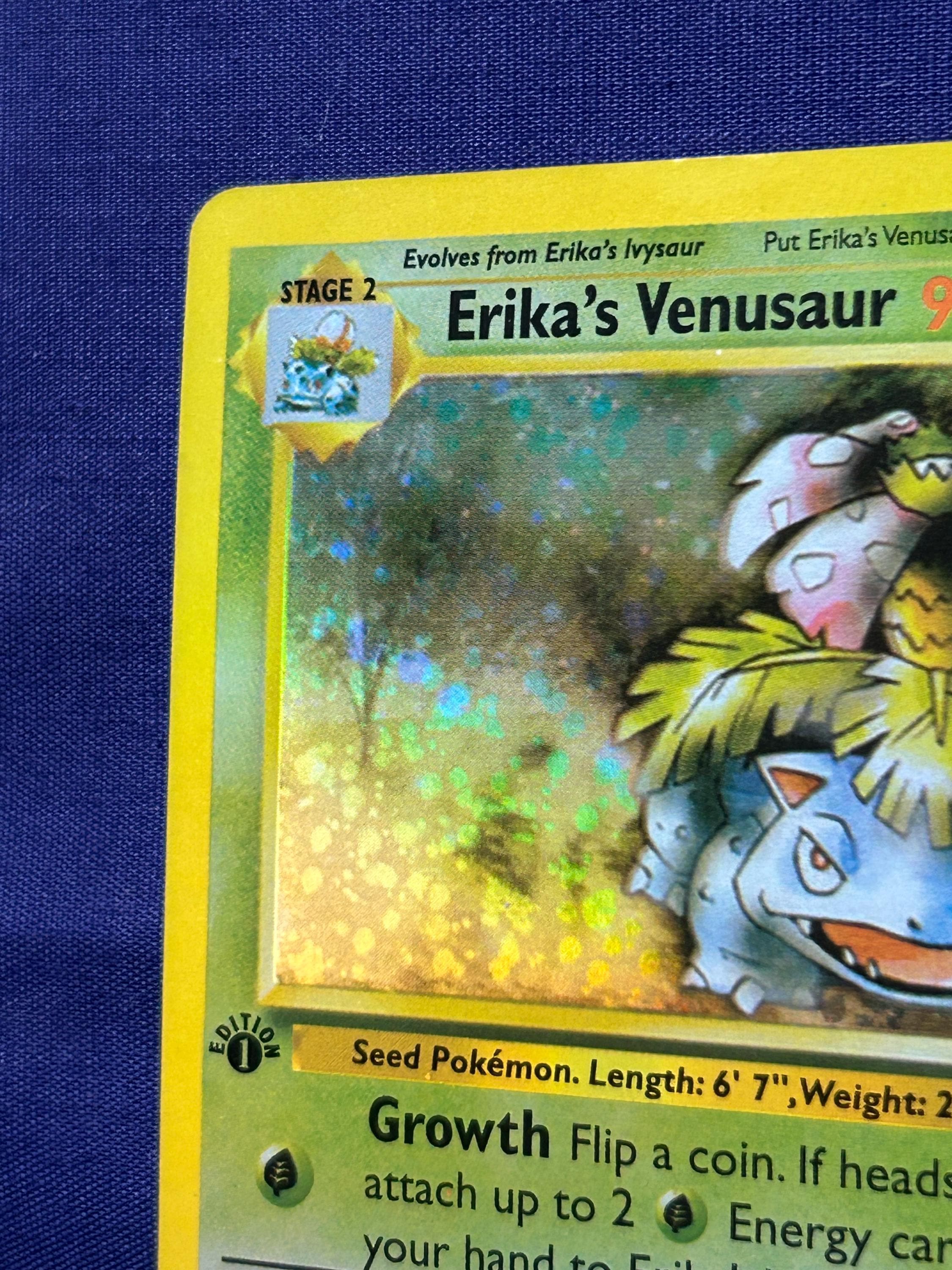 Holo 1st Edition Erika's Venusaur 4/132 Gym Challenge Set Pokemon