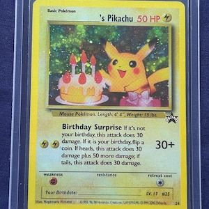 Pikachu Black Star Promo - Etsy