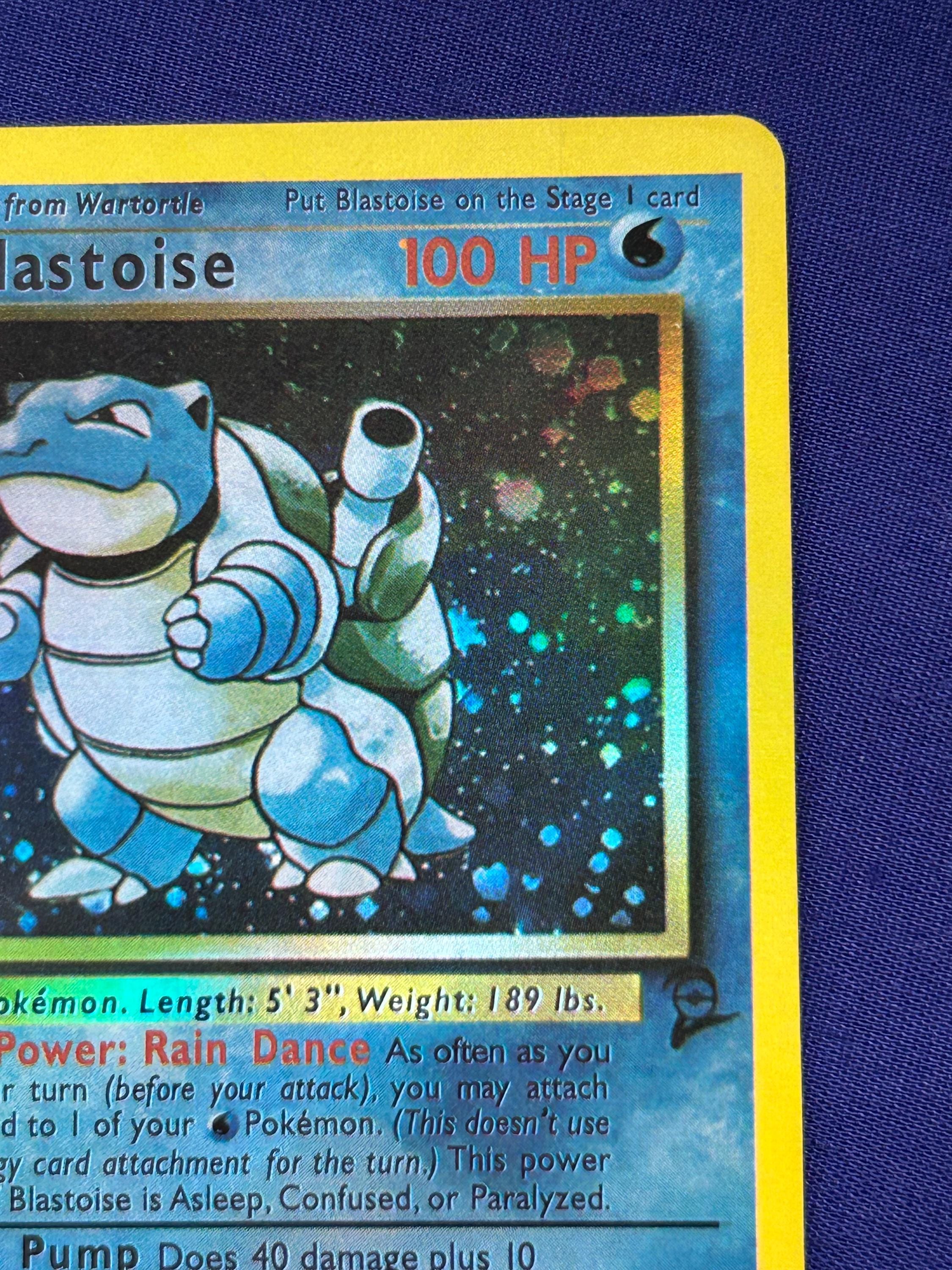 original blastoise pokemon card Holo Base Set 2 2/130 Holographic Card Proxy Card Immaculate Mint Quality have for your premier collection. 1st edition shadowless Blastoise :