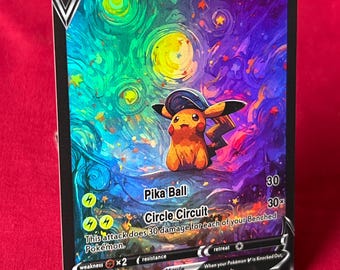 ホログラムピカチュウVゴッホ 星月夜 ポケモンカード ホログラフィック