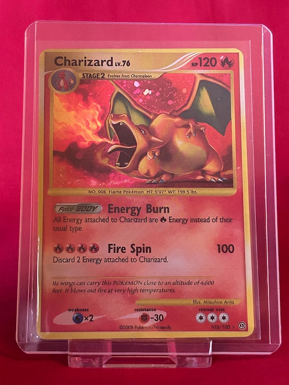charizard pokemon card lv 76 B6 LV.76 103/100 Stormfront Holo Attack 1 1996 Pokemon Expansion Pack JP
