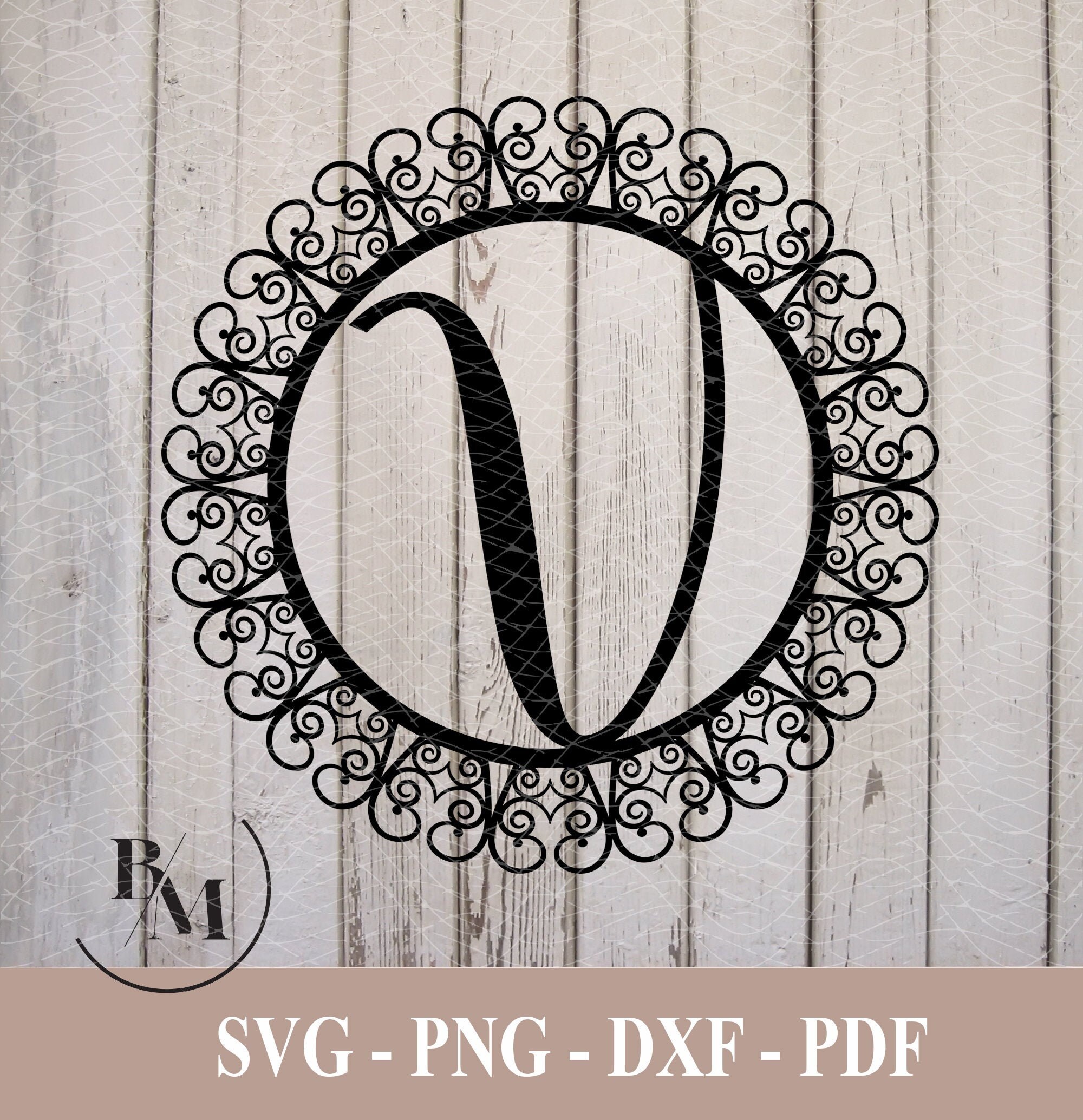 V-monogram Letter Svg Png Pdf Dxf Downloadable File | Etsy